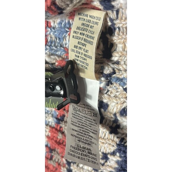 NWT LL Bean Cotton Ragg Open Cardigan Sweater - Women Size Large Petite - Picture 5 of 16